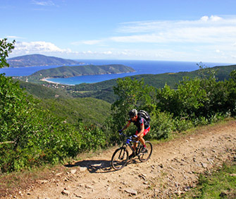 Sport: mountainbike on Elba Island
