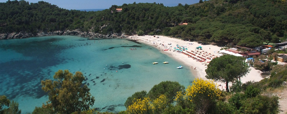 Der Strand von Fetovaia auf der Insel Elba