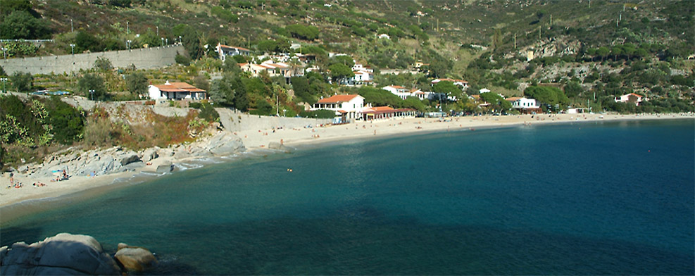 Der Strand von Cavoli auf der Insel Elba